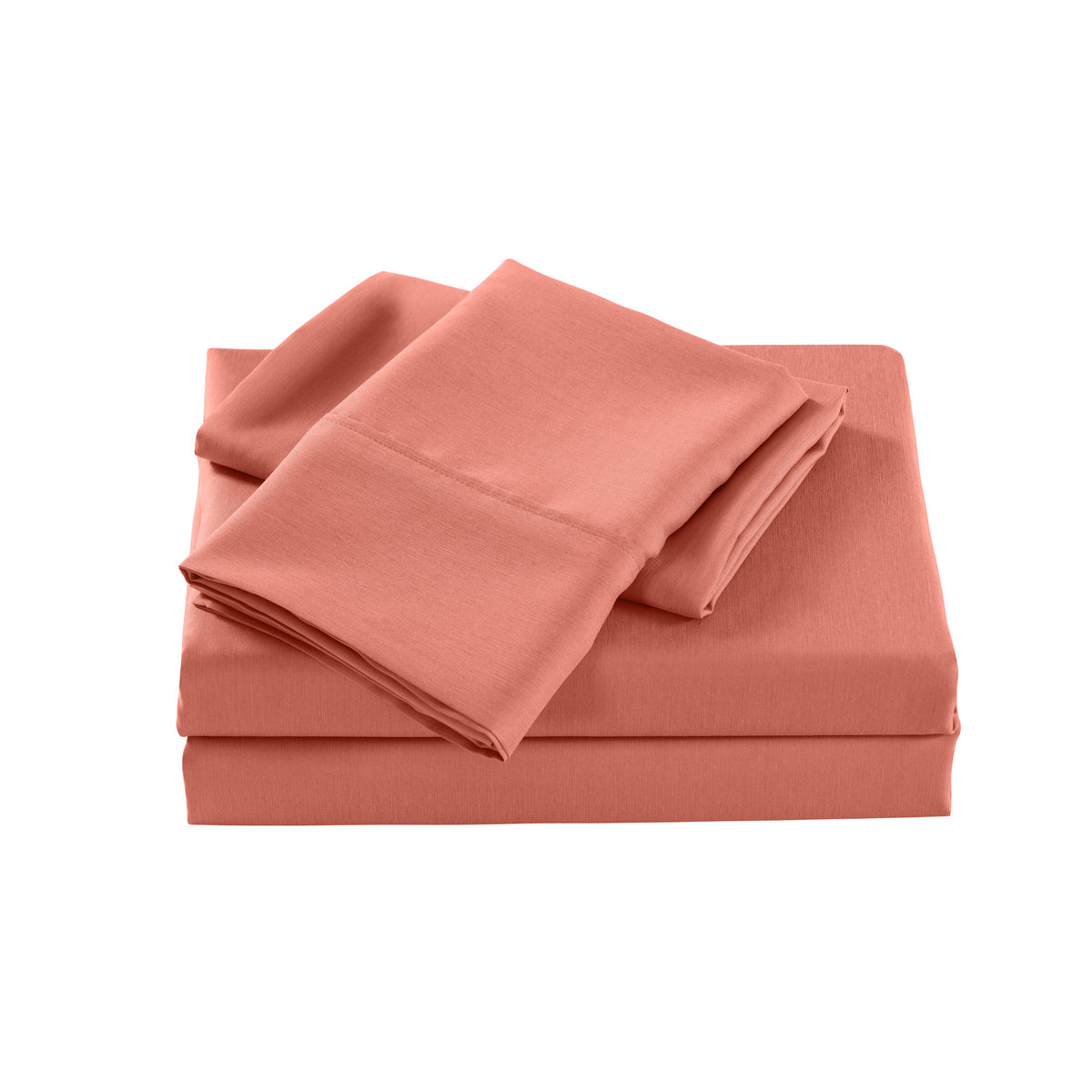 Royal Comfort Bamboo Cooling 2000TC Sheet Set - King Single-Peach-1951134866011721730