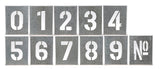 Number Wall Art. 11 individual pieces that make up this interesting and graphic statement