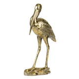 Standing Crane Figurine. Enjoy the stunning beauty of this majestic bird as it perches atop a mantle, bookshelf, or welcomes guests from an entryway