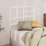 Bed Headboard White 96 cm Solid Wood Pine - Side View