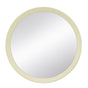 Porthole Mango Cream Wood Wall Mirror