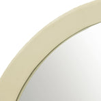 Porthole Mango Cream Wood Wall Mirror