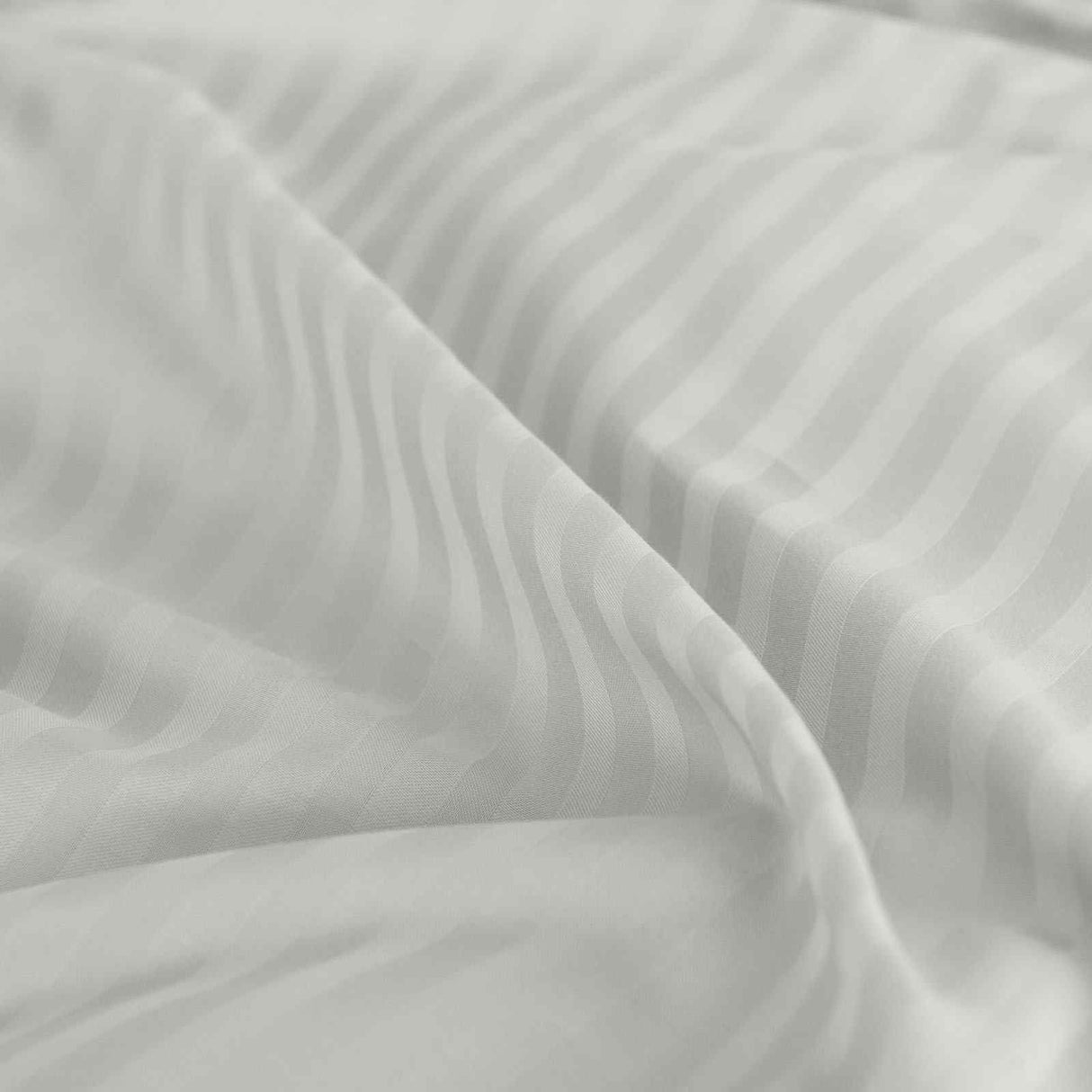 Royal Comfort 1200 Thread count Damask Stripe Cotton Blend sheet sets Queen Silver-1951134866833805316