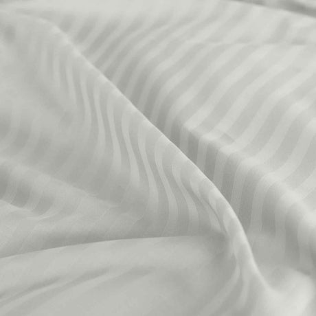 Royal Comfort 1200 Thread count Damask Stripe Cotton Blend sheet sets Queen Silver-1951134866833805316