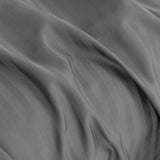 Royal Comfort 1200 Thread count Damask Stripe Cotton Blend sheet sets King Charcoal Grey - Side View