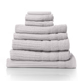 Royal Comfort Eden Egyptian Cotton 600 GSM 8 Piece Towel Pack Sea Holly - Rear View