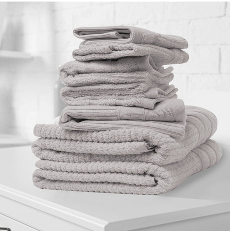 Royal Comfort Eden Egyptian Cotton 600 GSM 8 Piece Towel Pack Sea Holly-1951134891626336257
