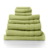 Royal Comfort Eden Egyptian Cotton 600 GSM 8 Piece Towel Pack Spearmint - Rear View