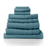 Royal Comfort Eden Egyptian Cotton 600 GSM 8 Piece Towel Pack Turquoise-1951134892721049600