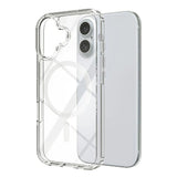 Strong Magnetic Magsafe Case For iPhone 16e 16 15 14 13 12 11 Pro Max Plus Mini Hybrid Hard Cover Silicon Clear Shell Shockproof - 45-Degree Angle