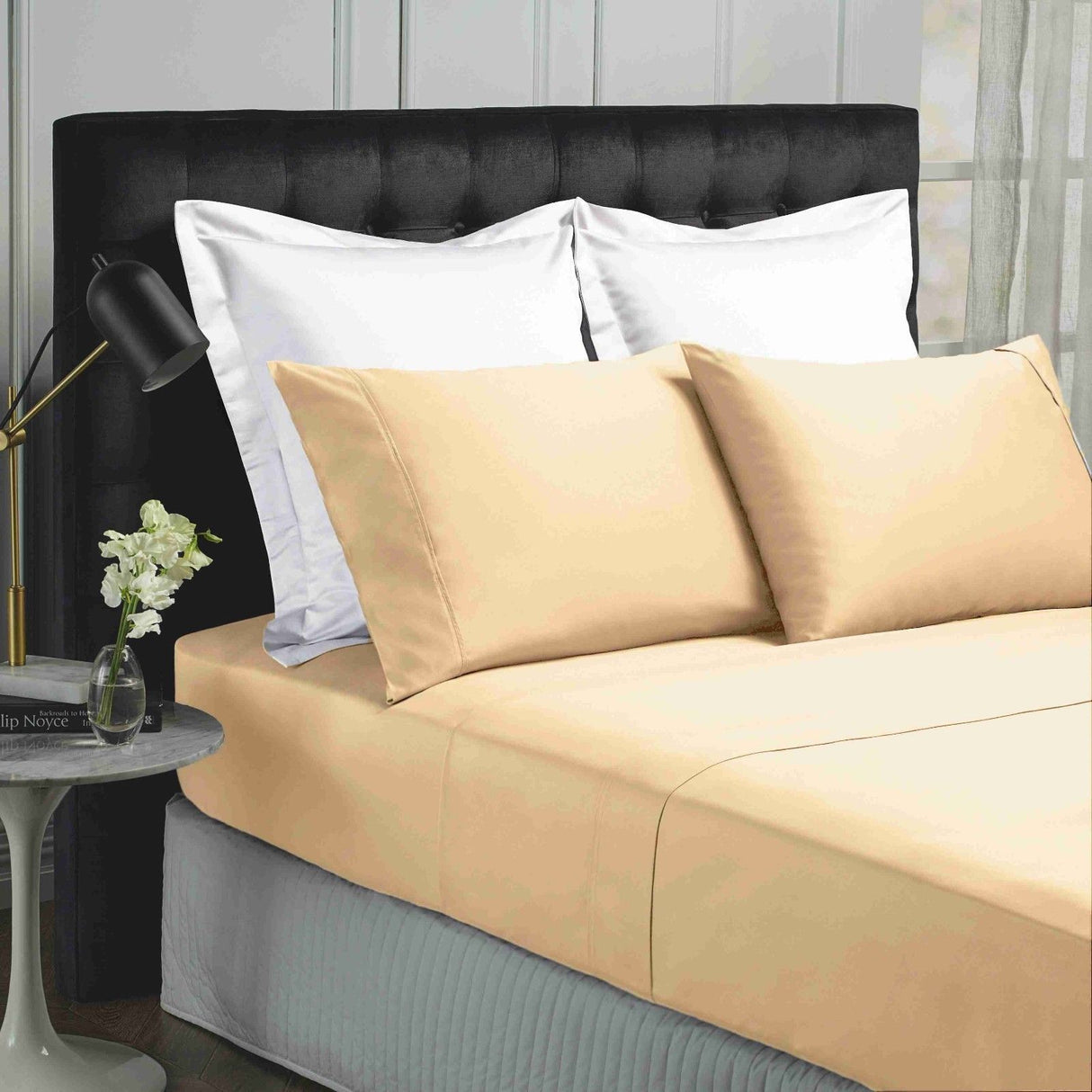 Park Avenue 500 Thread count Cotton Bamboo Sheet sets Queen Blush-1951134867546836992