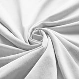 Royal Comfort 1500TC Cotton Rich Fitted 4 PC Sheet sets King White - Close-Up Angle