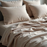 Royal Comfort 1500TC Cotton Rich Fitted 4 PC Sheet sets King Stone - Front View