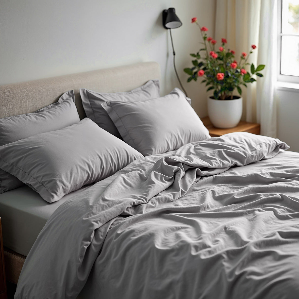 Royal Comfort 1500 TC Cotton Rich Fitted sheet 4 PC Set King-Indigo-1951134868935151618