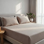 Royal Comfort 1500TC Cotton Rich Fitted sheet 3 PC Set Double-Stone