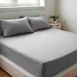 Royal Comfort 1500TC Cotton Rich Fitted sheet 3 PC Set Double-Indigo-1951134869878870017