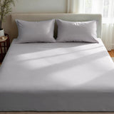 Royal Comfort 1500TC Cotton Rich Fitted sheet 3 PC Set Double-Indigo - Front View