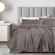Royal Comfort 1200 Thread count Damask Stripe Cotton Blend sheet sets King Pewter-1951134870906474497