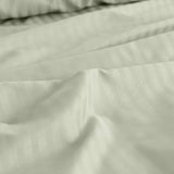 Royal Comfort 1200 Thread count Damask Stripe Cotton Blend sheet sets Queen Pebble - Top-Down View