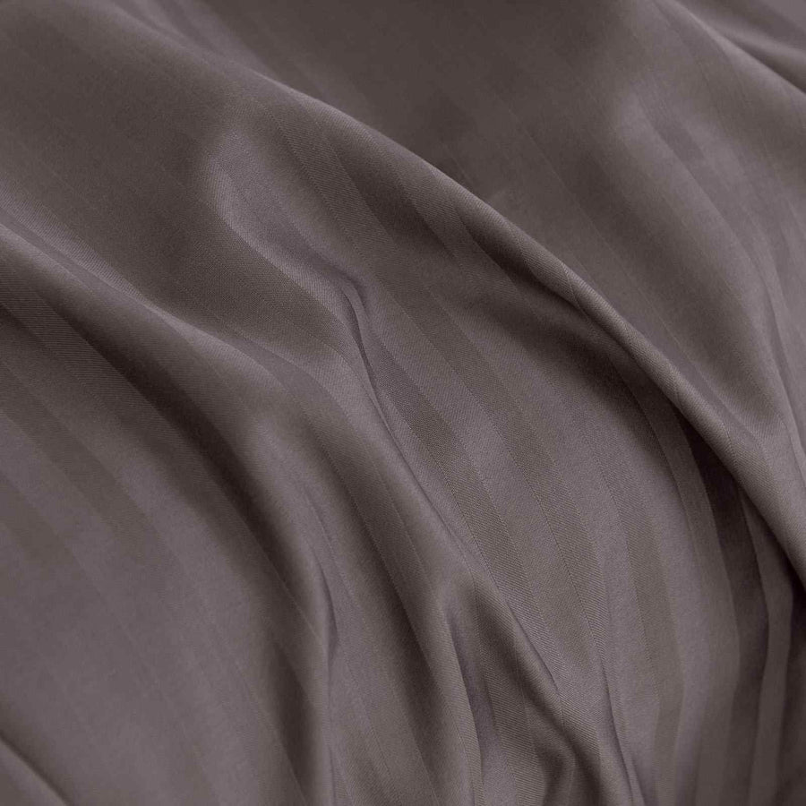 Royal Comfort 1200 Thread count Damask Stripe Cotton Blend sheet sets Queen Pewter-1951134872068296708