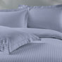 Royal Comfort 1200 Thread count Damask Stripe Cotton Blend Quilt Cover Sets Queen Blue Frog