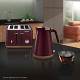 Morphy Richards Aspect 4-Slice Toaster - Maroon with Cork-Effect Trim - Extra Image