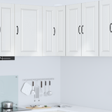 Wall Corner Cabinet PORTO High Gloss White 57 x 57 x 80 cm