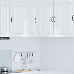 Wall Corner Cabinet PORTO High Gloss White 57 x 57 x 80 cm
