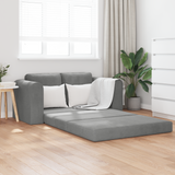 Sofa Bed Dark Grey 148 x 71 x 83 cm Velvet - Front View