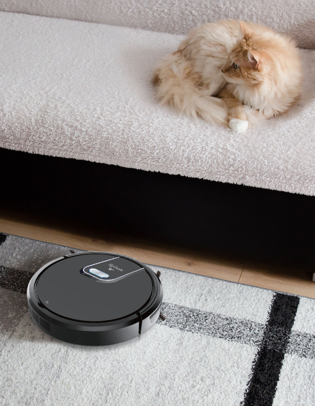 My Genie Gmax Wi-Fi Robotic Vacuum Cleaner - Black-1951134808054829062