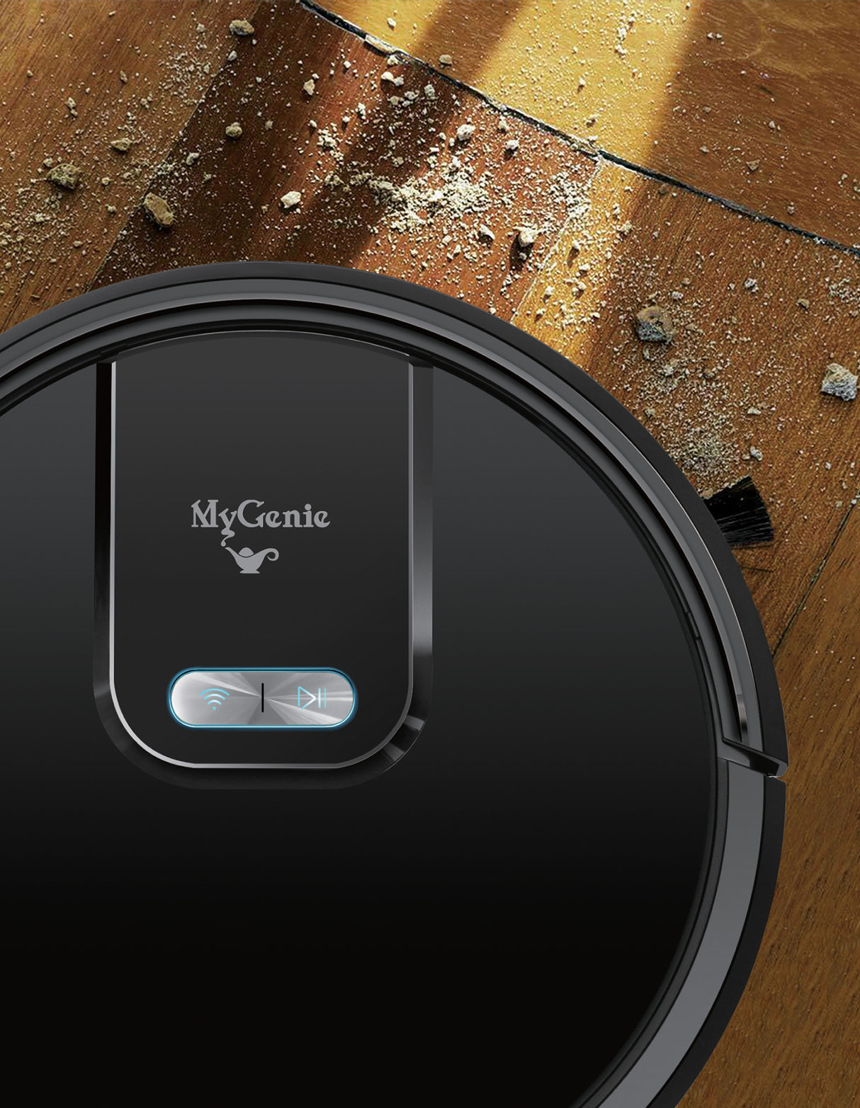 My Genie Gmax Wi-Fi Robotic Vacuum Cleaner - Black-1951134808054829063