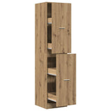 Apothecary Cabinet Artisian Oak 40x41x174.5 cm Engineered Wood - Side View