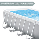Intex 26788AU Above Ground Swimming Pool Rectangular 4m x 2m with Pump - Rear View