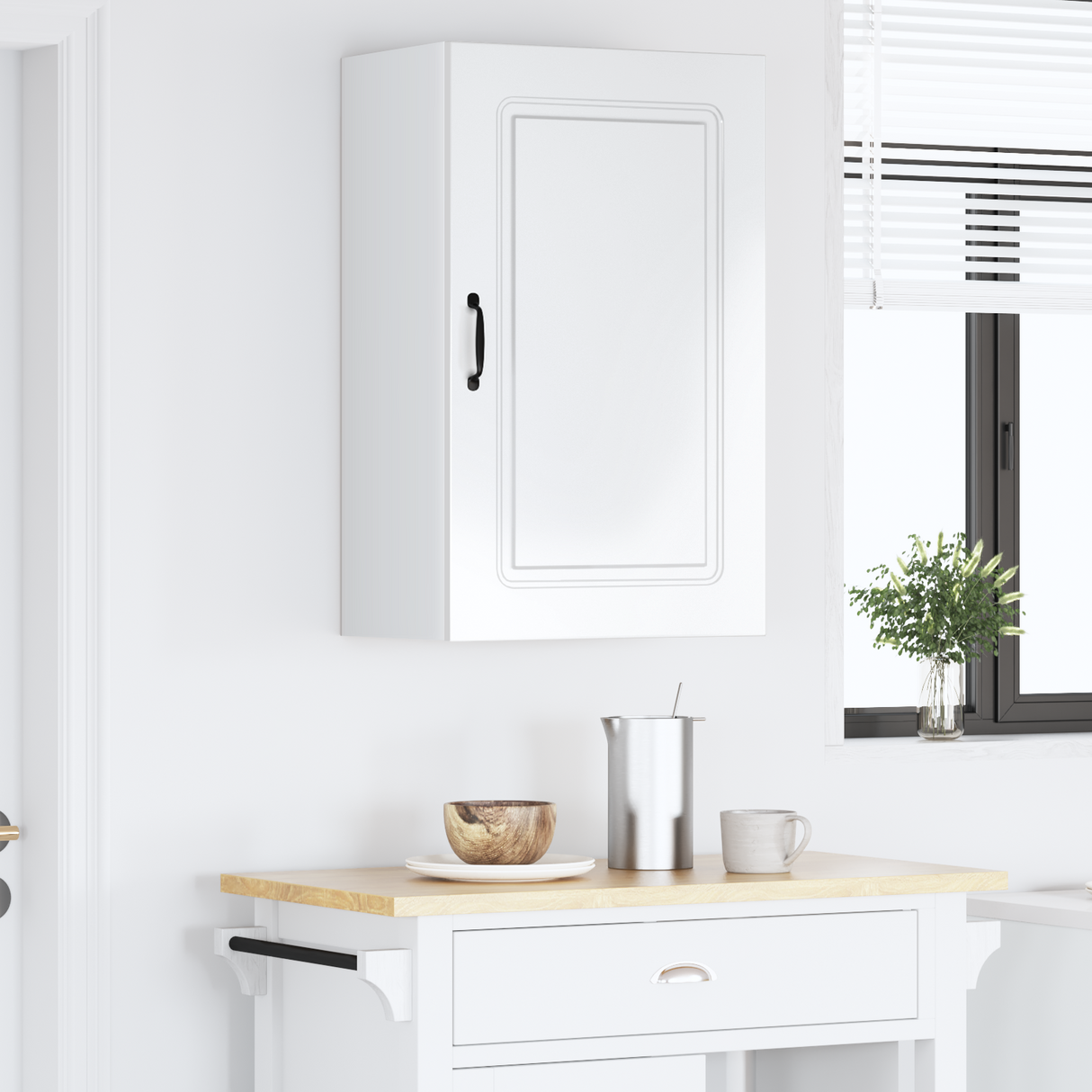 Dishwasher Panel Kalmar High Gloss White 50 x 31 x 80 cm
