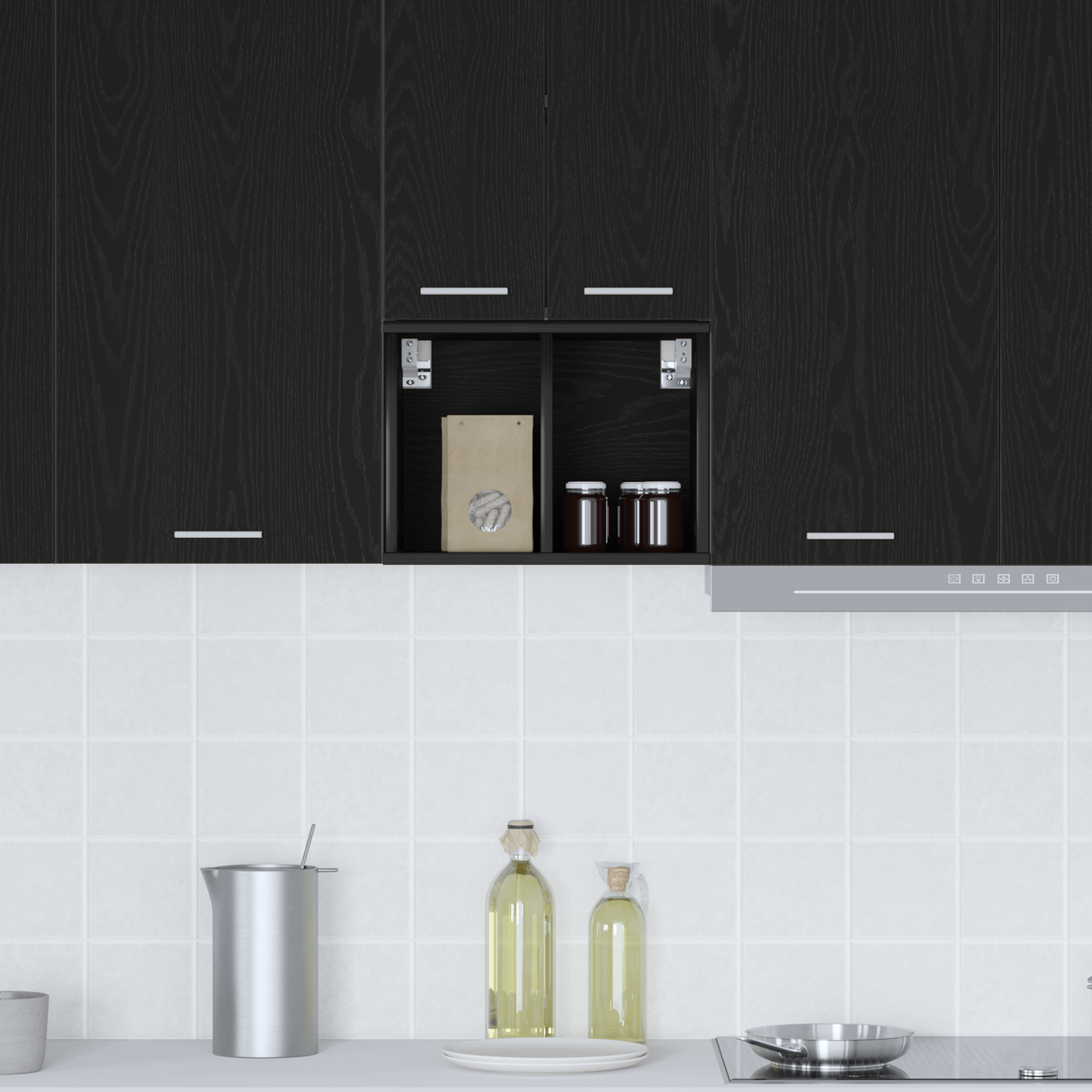 Hanging Cabinet Black Oak 30 x 29,5 x 40 cm Engineered Wood