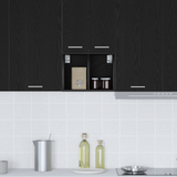 Hanging Cabinet Black Oak 30 x 29,5 x 40 cm Engineered Wood - Top-Down View