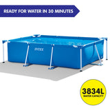 Intex 28272AU Above Ground Swimming Pool Rectangular 3m x 2m - Rear View