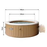 Intex PureSpa Bubble Massage Inflatable Hot Tub - 4-Person - Side View
