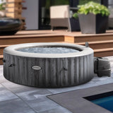 Intex PureSpa 6-Person Greywood Deluxe Inflatable Hot Tub - Close-Up Angle