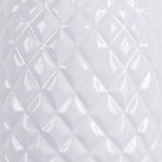 Island White Table Lamp Gloss Ceramic 68cmh - Note Description