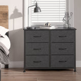 Levede Storage Cabinet Tower Chest Dark Grey - Close-Up Angle