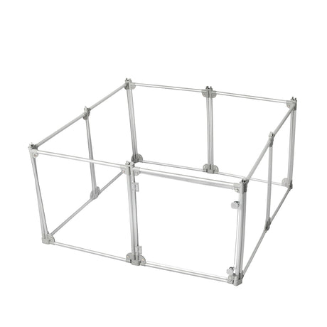 Pawz Pet Playpen Transparent Acrylic Clear Folding Dog Fence Kennel 8 Panel-2018816934879039489