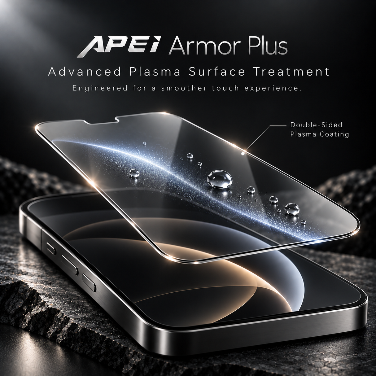 APEI Armor Plus Premium Aluminium Glass Screen Protector