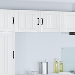 Wall Cabinet LUCCA 2 pcs High Gloss White Engineered Wood