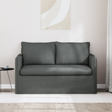 Sofa Dark Grey 136 x 82 x 85 cm Fabric