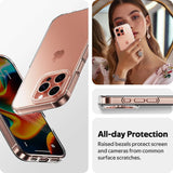 High Clear Silicone Soft Case For iPhone 16 15 14 13 12 11 Pro Max Mini Plus Ultra Thin Transparent Back Cover Shockproof Shell - 45-Degree Angle