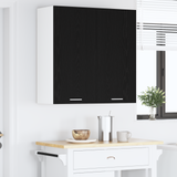 Hanging Cabinet Black Oak 80 x 31 x 80 cm Engineered Wood