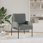 Sofas with Cushion 55cm Dark Grey Plywood
