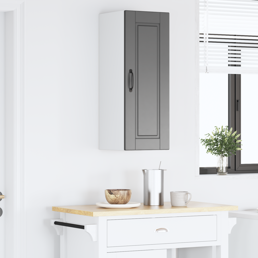 Wall Cabinet PORTO Black 30 x 31 x 80 cm Engineered Wood