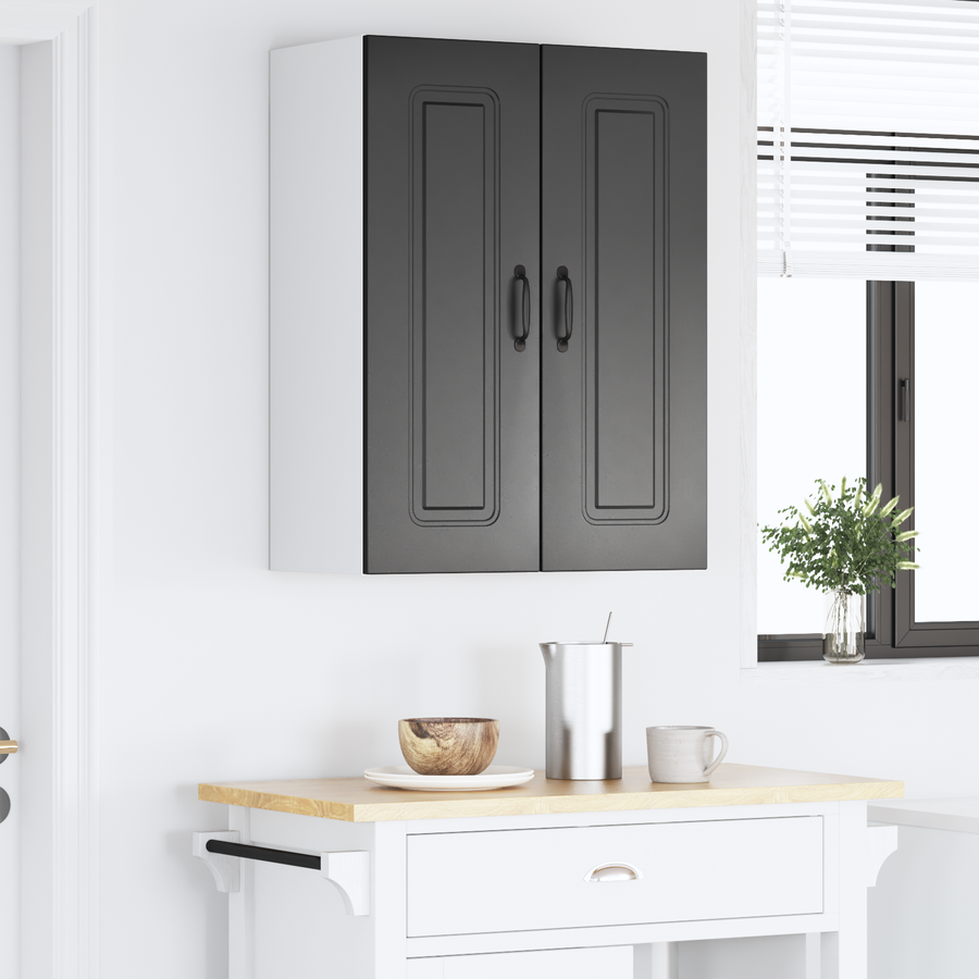 Dishwasher Panel Kalmar 2 pcs Black Engineered Wood